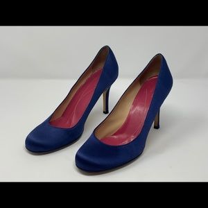 Kate Spade New York Blue Satin Pump Heels